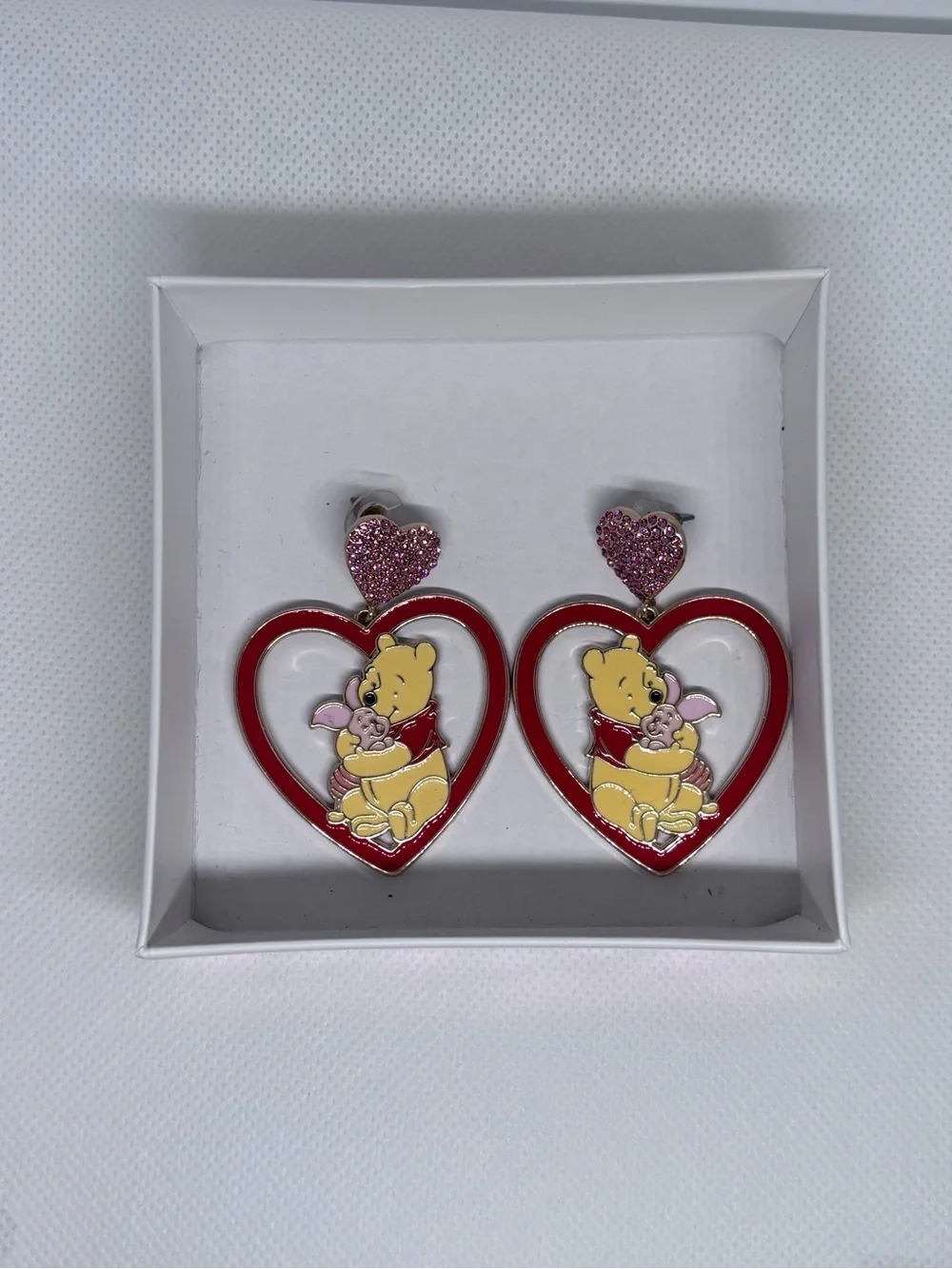 Disney BaubleBar White Box with Red Heart Motif